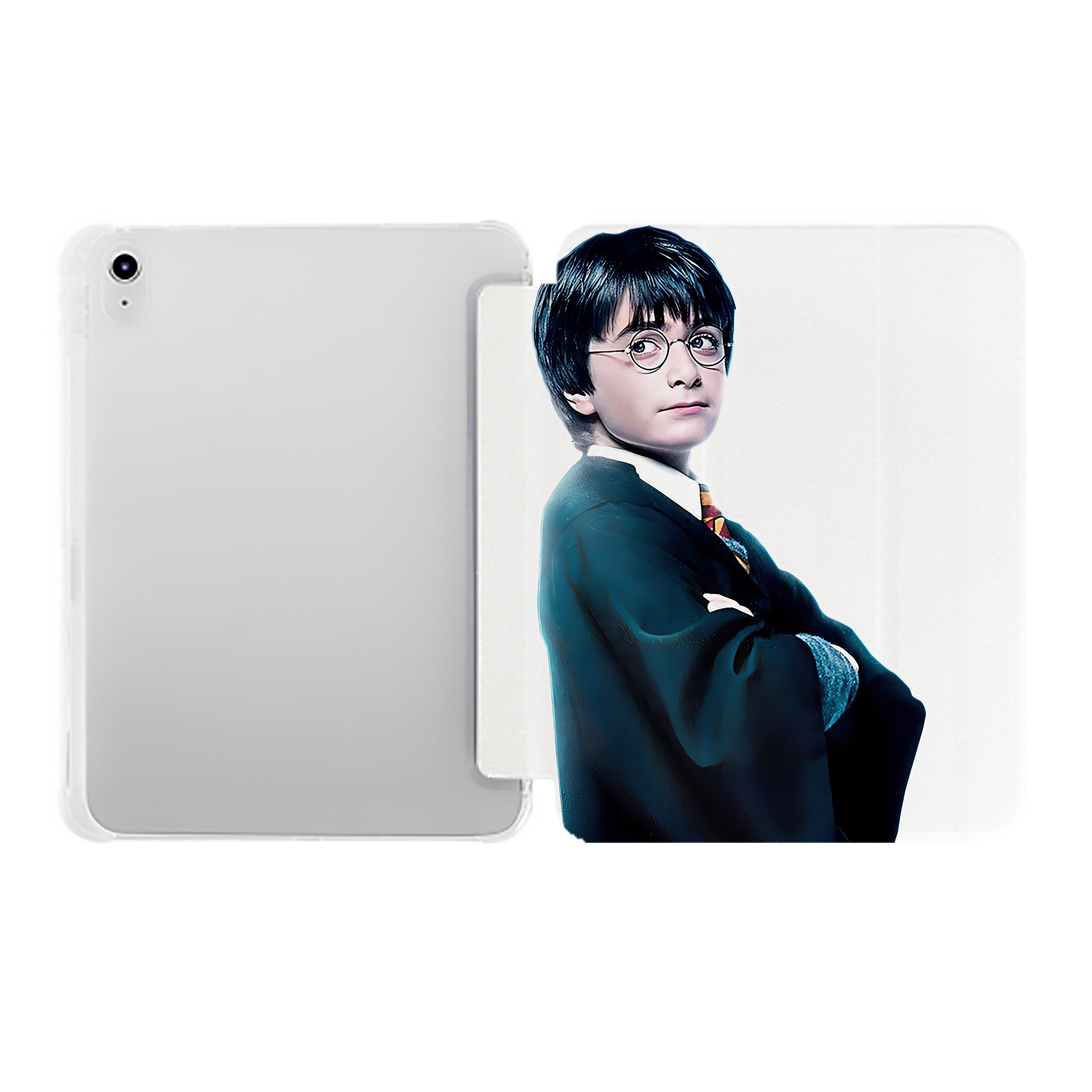 （画像用） Harry Potter ハリー・ポッターシリーズ IPad ケース ペン収納付き 三つ折りスタンド PUレザー×シリコン 対応機種9.5/10.5/10.9インチ